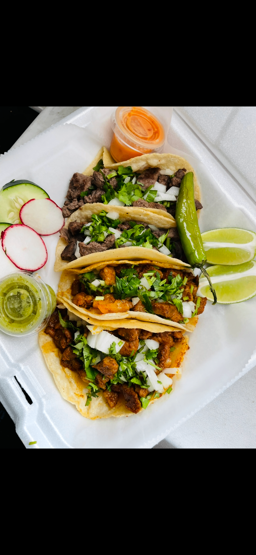 Authentic Mexican street tacos
